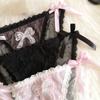 Underwear Lingerie Lace Cotton crotch Bandage Panties Women Thong Bow Underpants Sexy Briefs