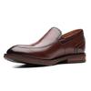 Clarks Unstructured Series Leather Lightweight Breathable Slip-On Casual Loafers Men Loafers Brown 261690208
