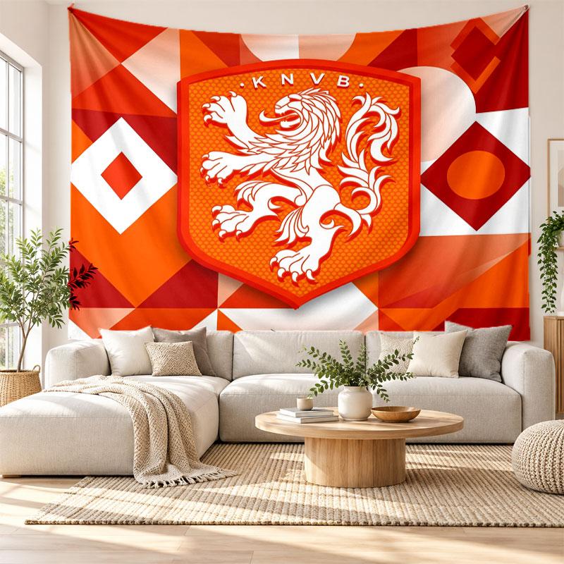 Tapisserie murale de football Aston Villa, Suspension murale en tissu doux, Toile de fond décorative pour chambre à coucher, Art mural pour la maison