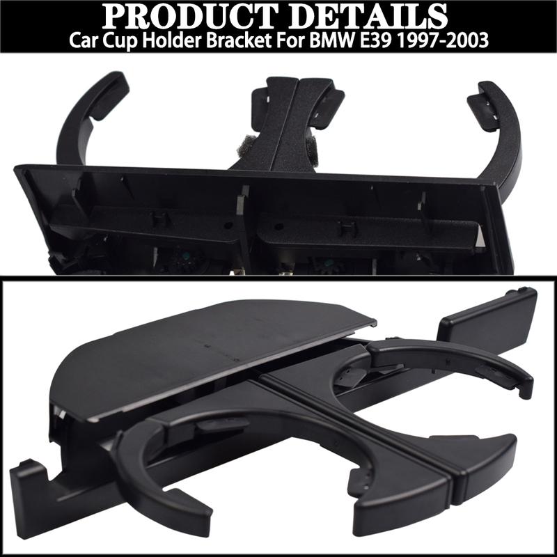 Portable Retractable Car Drink Holder Cup Holder for BMW E39 525 528 530 540 M5 1995-2006 Car Interior Accessories 51168190205