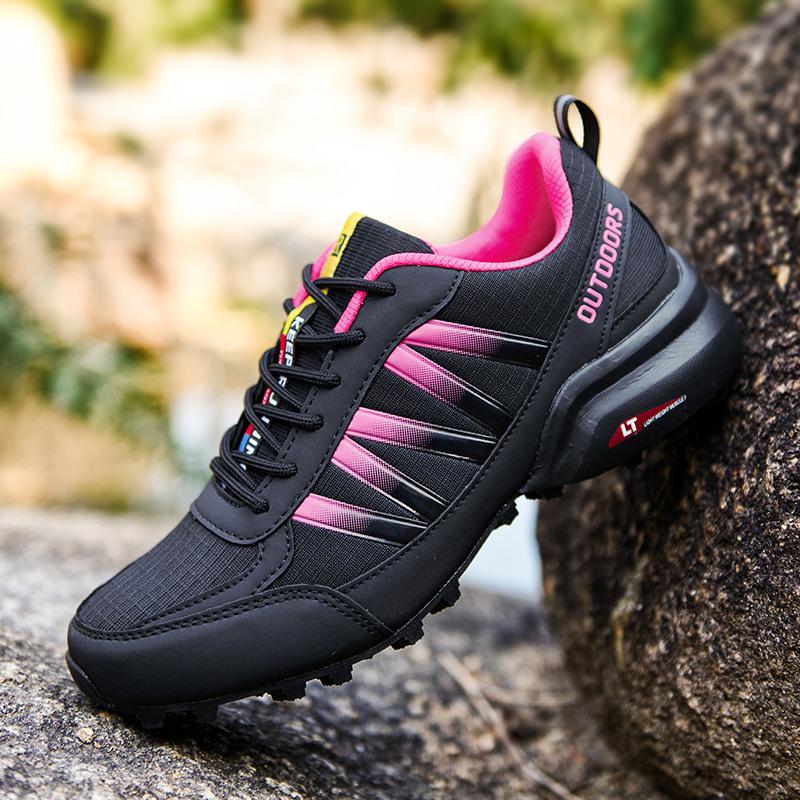 Spring and summer large size outdoor mountaineering running shoes hiking mesh casual shoes fashion trend sports men's shoes couple shoes