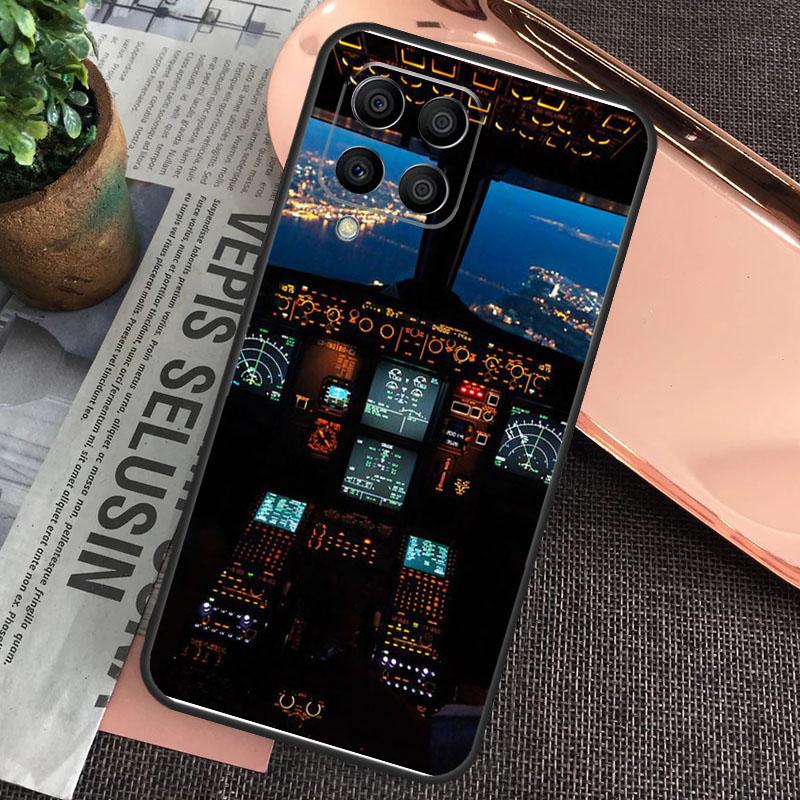 

Cool Airplane Cockpit Case For Samsung Galaxy M20 M15 M55 M31s M51 M21 M11 M13 M33 M53 M52 M32 M12 M14 M34 M54 Samsung M51