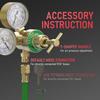 Professional Copper Construction Pressure Regulator Gauge Equipped with T Handle for Easy Manual Control in Gas Systems