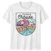 Id Rather Be Outside T-Shirt Camping Hiking Outdoors Nature Birthday Nd Her