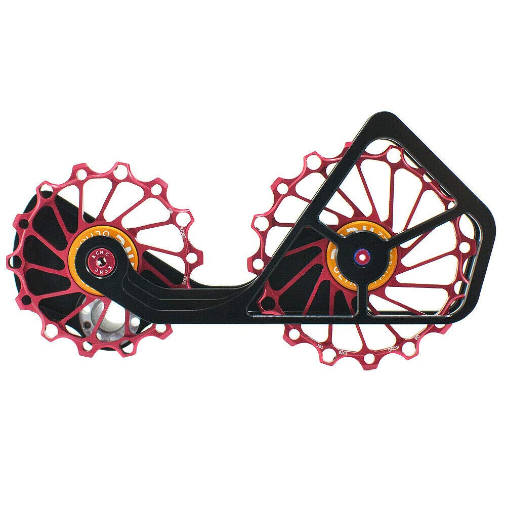 KCNC Road Oversized Pulley Cage For Shimano Ace SK2259 Ultegra/Dura 6700/6770/6800/6870/7900/7970/9000/9070, Red, KOT32-R,