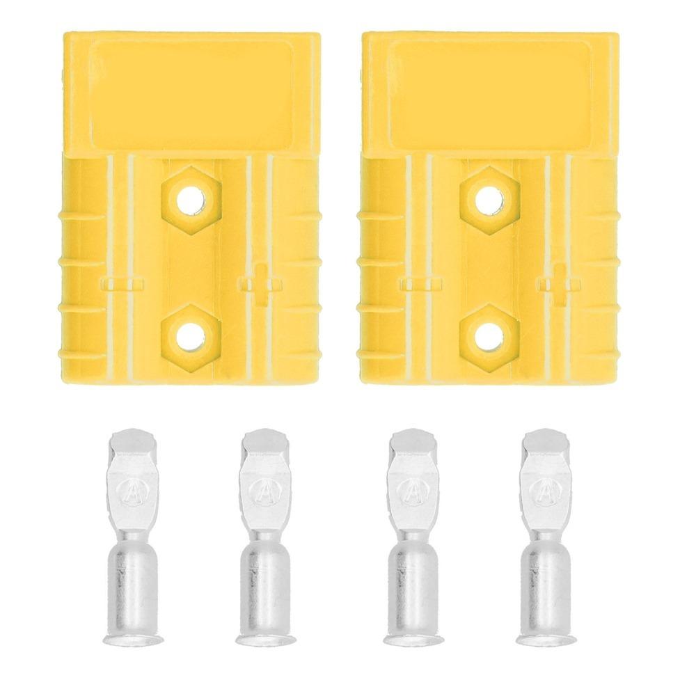 2PCS 50A Battery Connector 600V Lightweight Design Quick Disconnection Plug Quick Connect Disconnec Automotive Battery