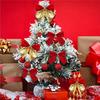 12-120 Stück Weihnachtsbaumschleife Rote Samtschleife Weihnachtsbaumanhänger Weihnachtsbaumschmuck Hochzeit Neujahrsparty Dekoration DIY Geschenkbox Verpackung