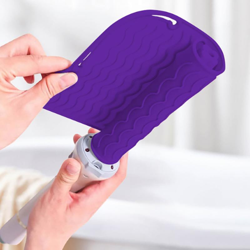 Multifunctional Silicone Heat Resistant Pad Insulation Mat For Hair Straightener Heat Curling Stick Curler Flat Irons