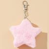 Portable Star Plush Pendant Multipurpose Backpack Hanging Ornament Cute Plush Star Keychains  Bag