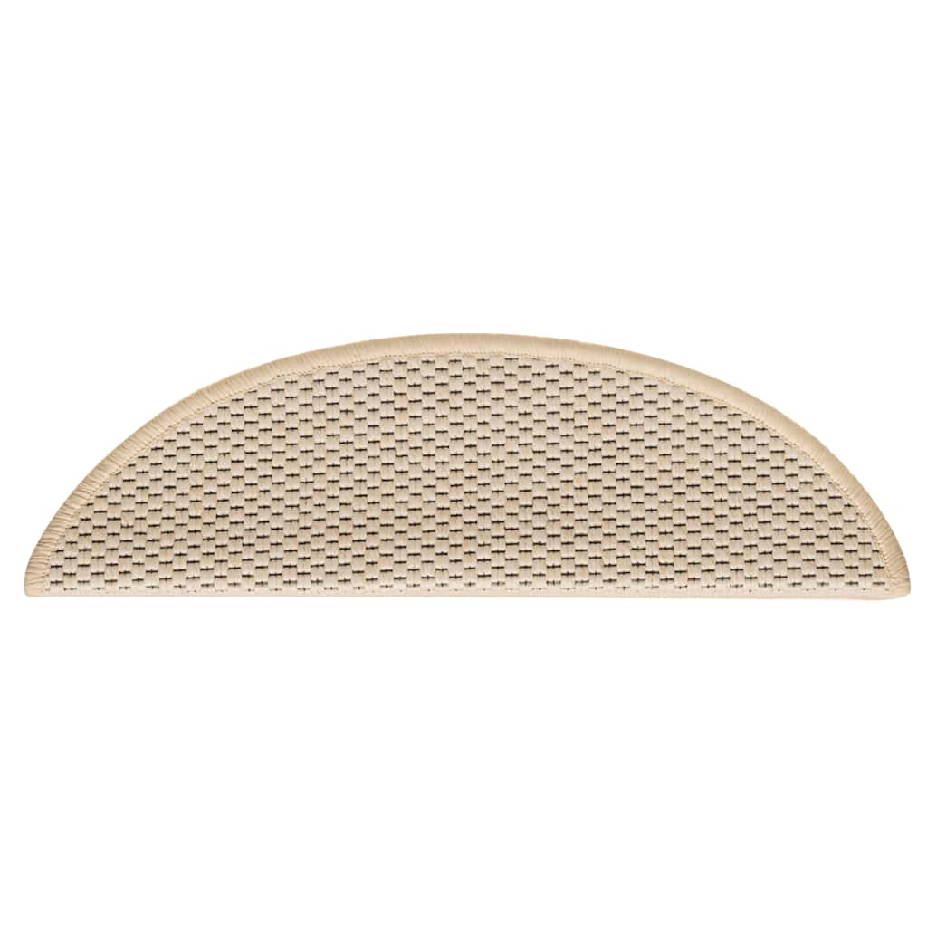 Self Adhesive Stair Treads with Sisal Look 30 Pcs 56 X 17 X 3 Cm