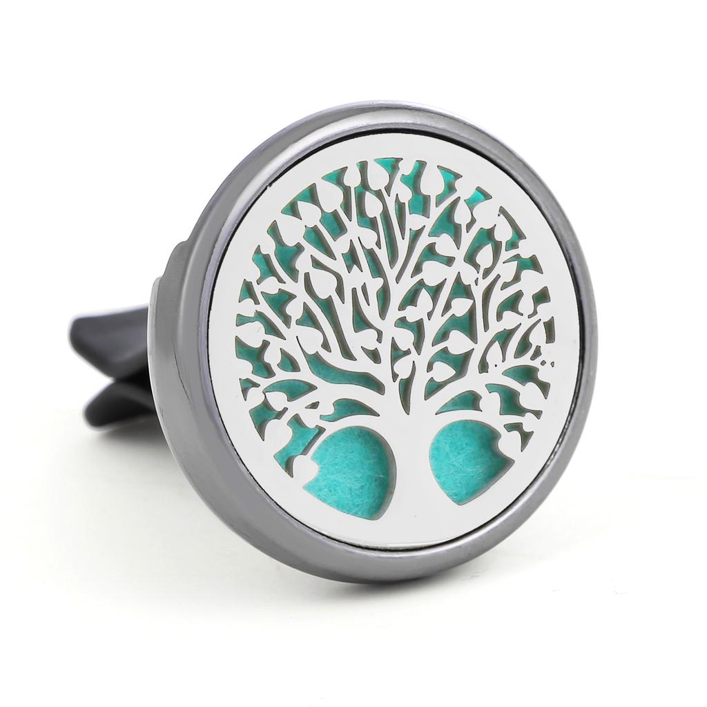 1pc Refillable Car Air Freshener Perfume Diffuser Clip, Auto Air Vent Car Interior Car Aromatherapy Diffuser With 10pcs Pads