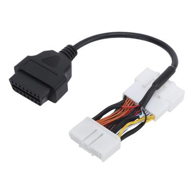 Adaptador Conector de Conversión de Cable OBD2 Portátil ABS Herramienta de Diagnóstico de Coche Repuesto para Tesla 12‑24V