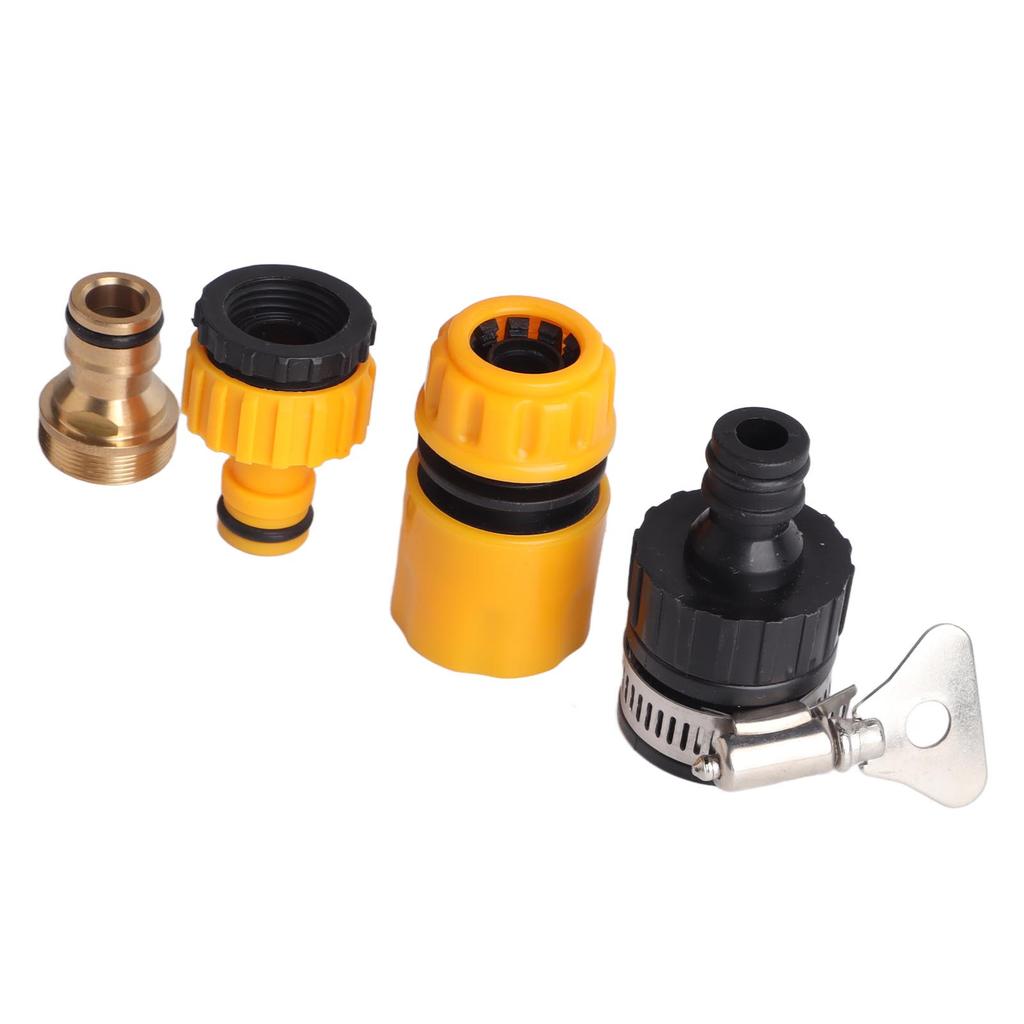 4pcs Water Changer Faucet Connectors Professional Standard Water Changer Faucet Adapter Kit for Water Changer Parts