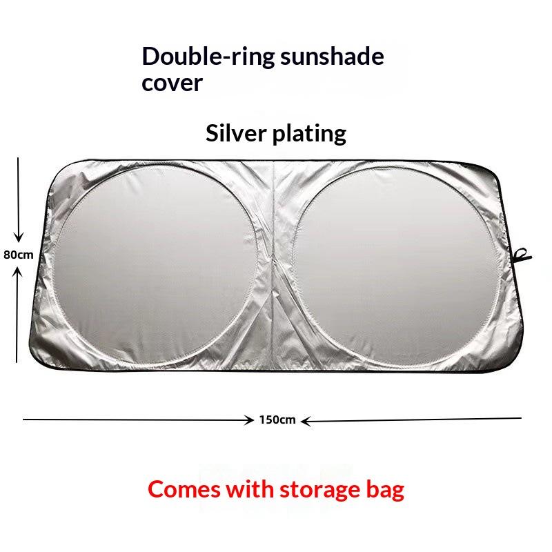 1Pcs Sun Protection Cover Foldable Thicken Front Window Uv Refletive Sunshade Curtain Car Windshield Sun Shade Cover