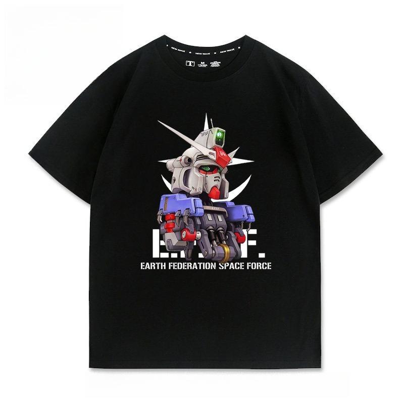 

Аниме Mobile Suit Gundam MSZ006 Печатная футболка Унисекс и женская футболка Унисекс Топ Спортивная футболка 2026 Лето Новая футболка S