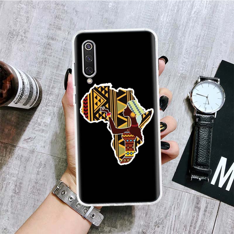 Africa Map Geography Painted Phone Case For Xiaomi Redmi Note 15 14 13 12S 12 Pro Plus 11S 11E 11 11T 10S 10 Art Soft Pattern Co