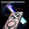 For Xiaomi Poco X7 C75/Redmi Note 14 Pro Plus 14R 14C Plastic Hard Shell Rotating Ring Holder Magnetic Charging Phone Case Shell