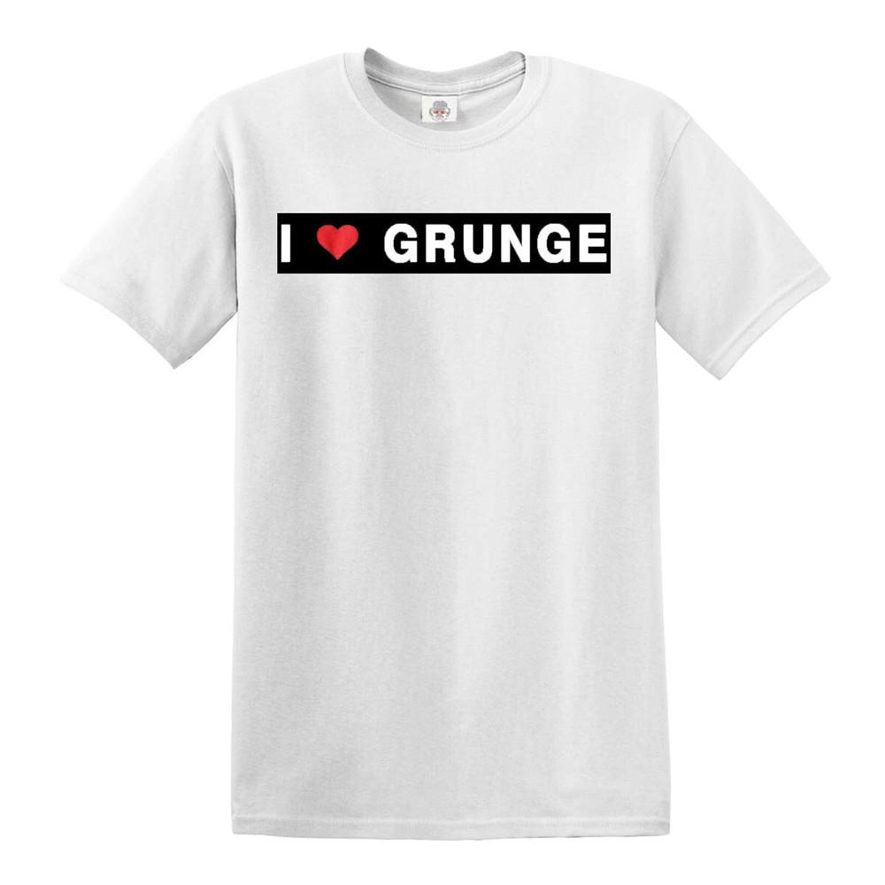 I love grunge tshirt 100 cotton mens s to 5xl top tee