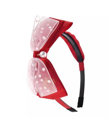 Disney Minnie Headband with Layered Ribbon For Kids Japan NEW Disney Store