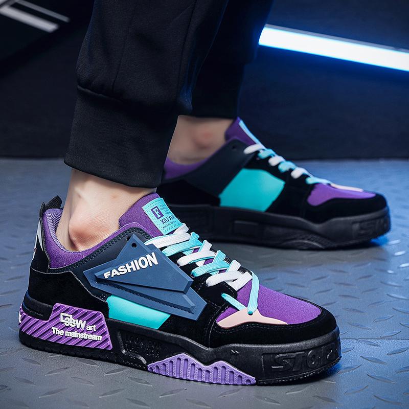 Fashion Men's Casual Shoes Thick Bottom Trendy All-match Wear-resistant Water Proof The New Non-slip Comfortable Spring and Autumn Model