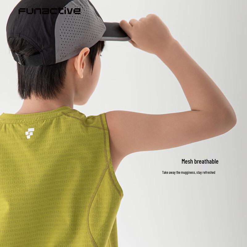 FUN ACTIVE Boy's 7A Anti-bacterial Quick-Dry Athletic Tank Top