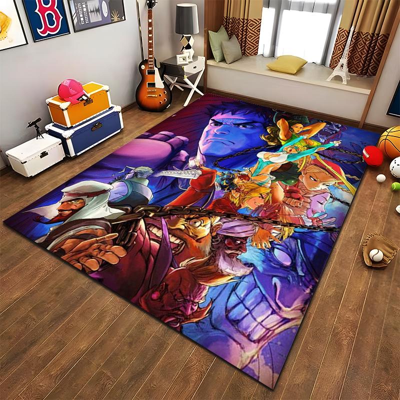 "Colorful Cartoon Characters Decorative Carpet for Living Room Decor" Suitable for use as an anti-slip for living room bedroom sofas