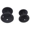 20pcs Mushroom Shaped Hair Curler Household Silicone Women Girls Hair Roller Styling Tool Black