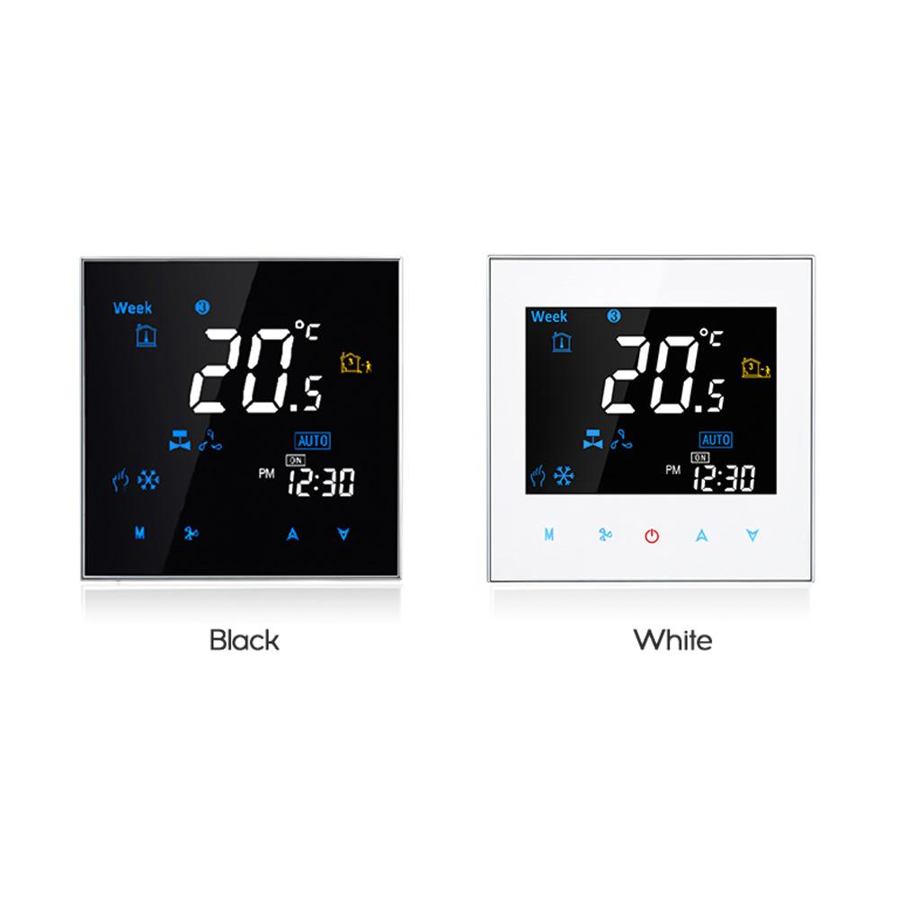 Intelligenter Raumthermostat mit vier Rohren, digitaler programmierbarer Temperaturregler für die Luft