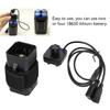 18650 Waterdichte Batterijpakket Behuizing Cover USB DC Dubbele Interface Voor Fiets Fietslamp