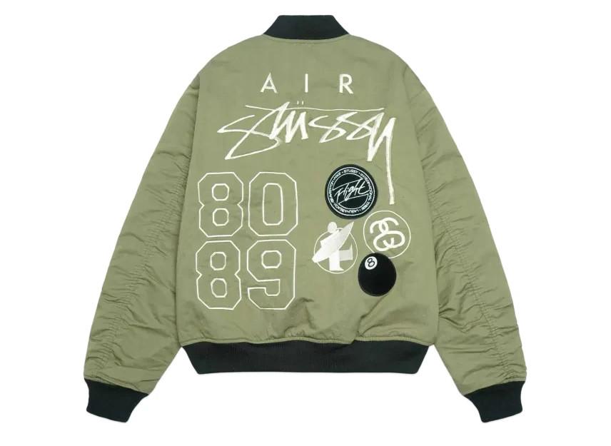 Nike Stussy Reversible Jacket Olive