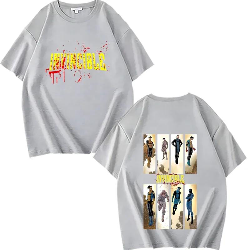 Men's T-shirt Invincible Mark Grayson Graphic T-shirts Men Women New Summer Cotton StreetwearCasual Fashion Round Neck Tees