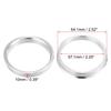 uxcell Zentrierring Aluminiumlegierung Auto Nabenzentrierring Radersatz Boressor Distanzstück Silberton 4 Stück 64,1 mm-57,1 mm