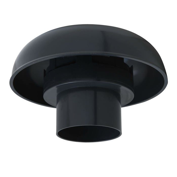 First Plast - CDV63A-Y - CDV63A Chapeau De Ventilation Tête Exalateur Sans Filet, Ardoise, Diamètre Intérieur 63 Mm