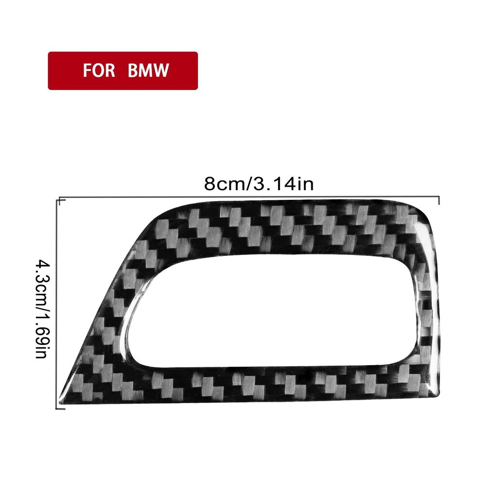 For BMW 1 Series E81 E82 E87 E88 2008-2013 Carbon Fiber Sticker Panel Keyhole Frame Trim Car Styling Decoration Accessories