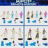 7-9pcs/Set Kpop Demon Hunters Action Figure Toy Derpys Tiger Rumi Mira Zoey Sussy Figurine Doll For Fans Gift