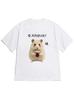 Womens Korean Drama TShirt Q Did You Feel It Too Cute Hamster Graphic Soft Casual Short Sleeve Top for Spring Summer Outfits