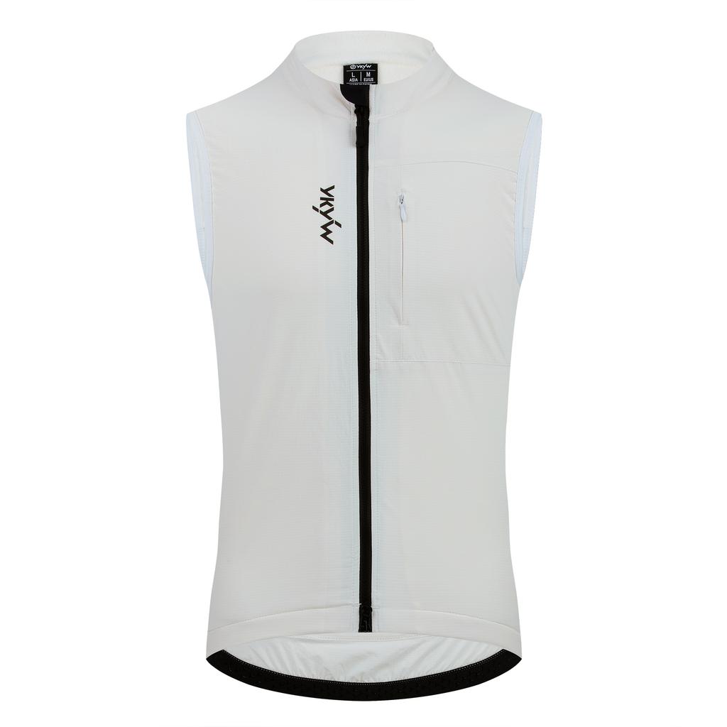 YKYWBIKE Men Cycling Gelit Thermal Fleece Bicycle Windbreaker Sleeveless Bike Vest Windproof Waterproof Cycling Windshield