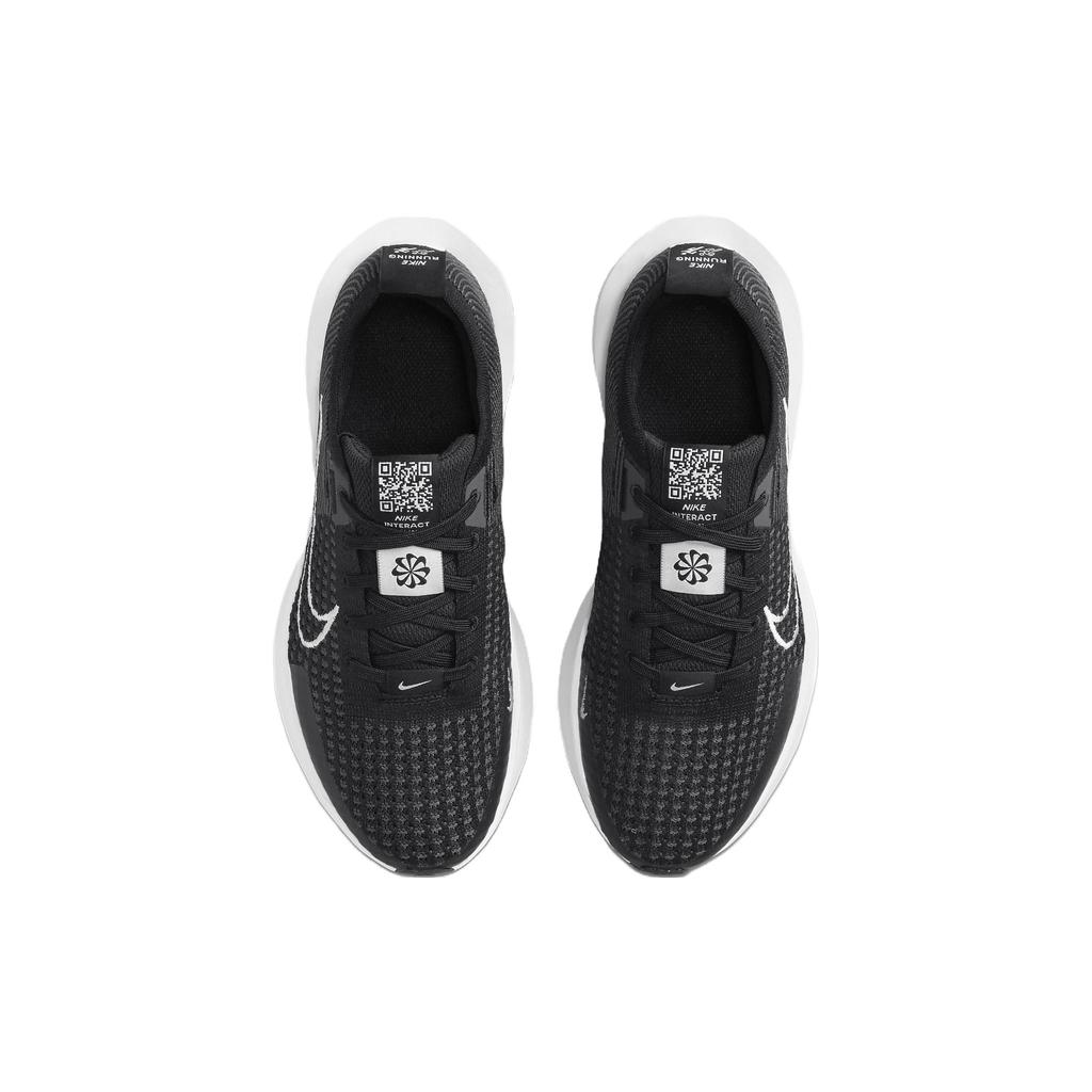 Nike Interact Run Black Anthracite Women Sneakers White FD2292-003