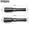 P50 Strong Light Flashlight Aluminum Alloy USB Rechargeable Flashlight Zoom Strong Light Flashlight