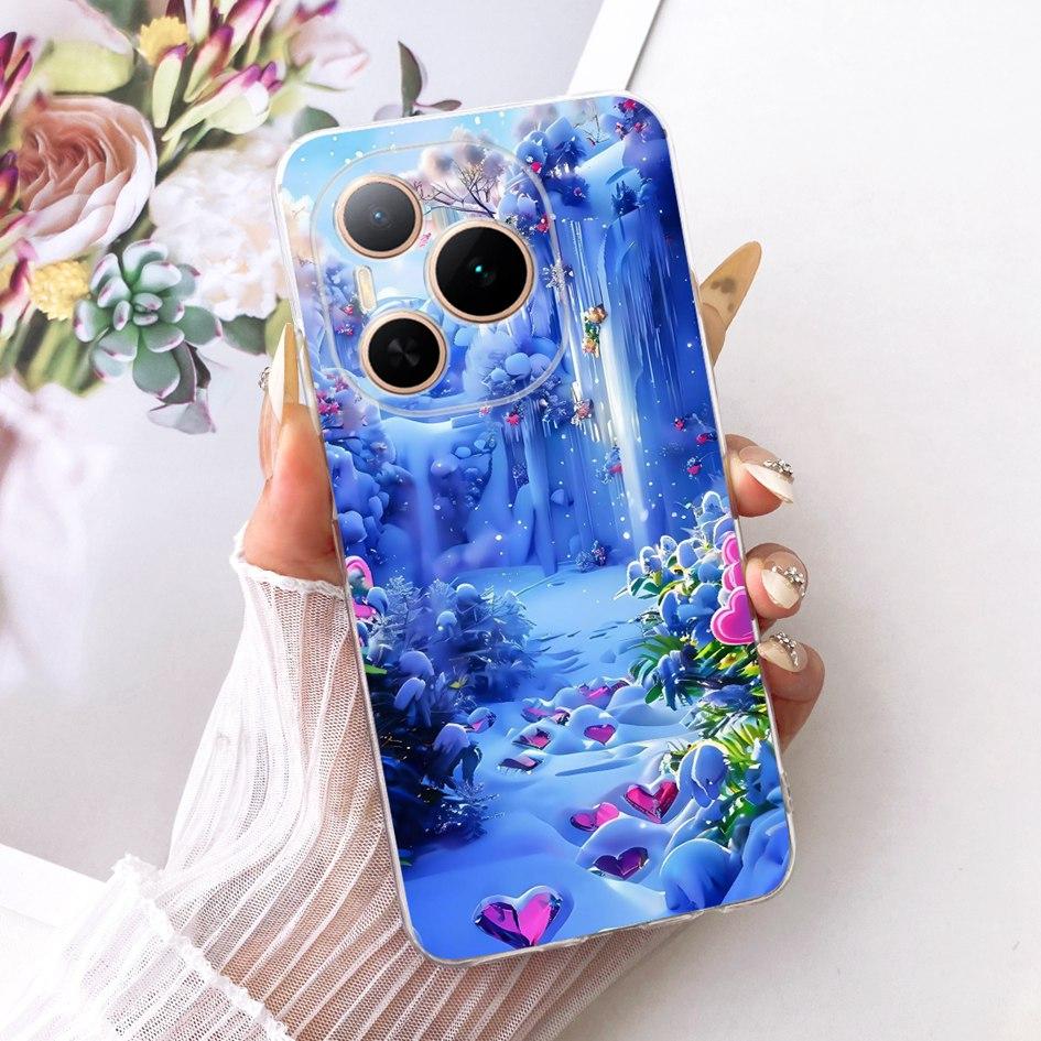 For Honor Power 5G Case DVD-AN80 DVD-AN00 Shockproof Cover Fashion Flower Marble Soft Silicone Fundas For Honor Power 2025 Coque