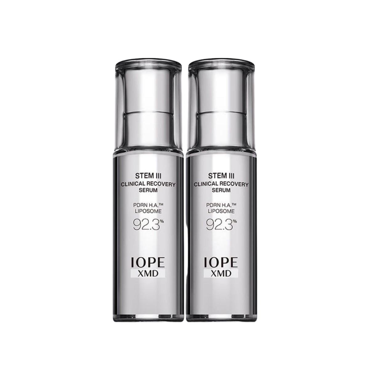IOPE XMD Stem 3 Clinical Recovery Serum Duo Set (30ml + 30ml) Anti Aging Skin Elasticity