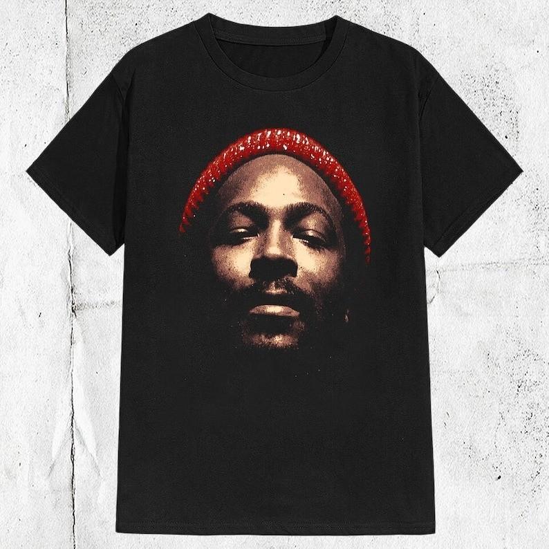 Marvin Gaye Pop Soul Singer Band T-shirt S разноцветный