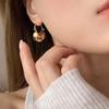 Ins Niche Design Sense of Simplicity Senior Hundred Geometric Orb Earrings Fashion Temperament Trendy Gift Elegant Lady's Accessories Classic Jewelry