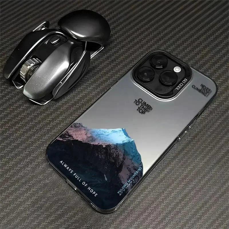 Cool And Trendy Mountain Peak Pattern Personalized Phone Case Iphone16pro For iPhone 16 15 Pro Max 16E 14 13 12 11 16Plus