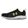 Under Armour Charged Assert 9 Comfortable Fabric Low Top Casual Running Shoes Men Sneakers Black Gold 3025705-007