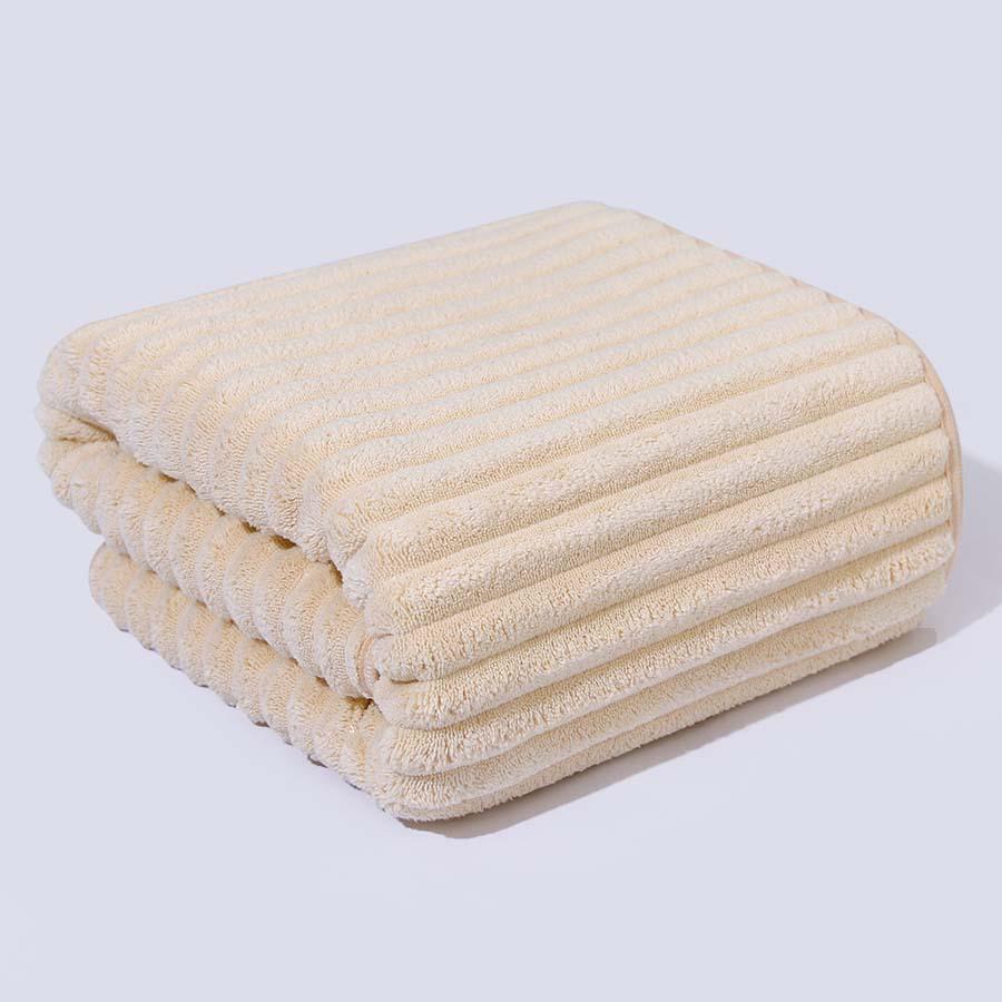 Thickened Quick-Dry Coral Fleece Bath Towel - Absorbent, Non-Shedding, Ideal for Household & Hair Drying