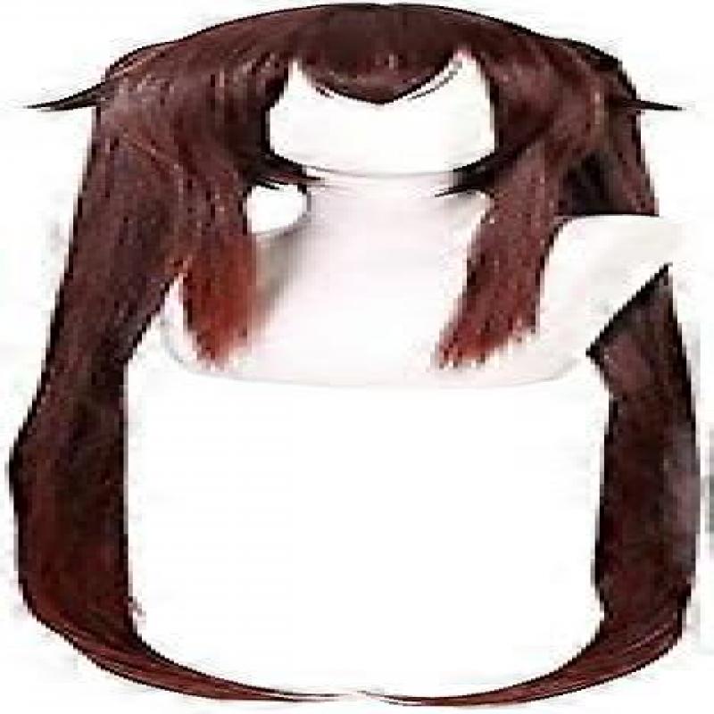 Anime Cosplay Wig Hu Tao Double tail Women Hair Halloween Party Game Cosplay Costume