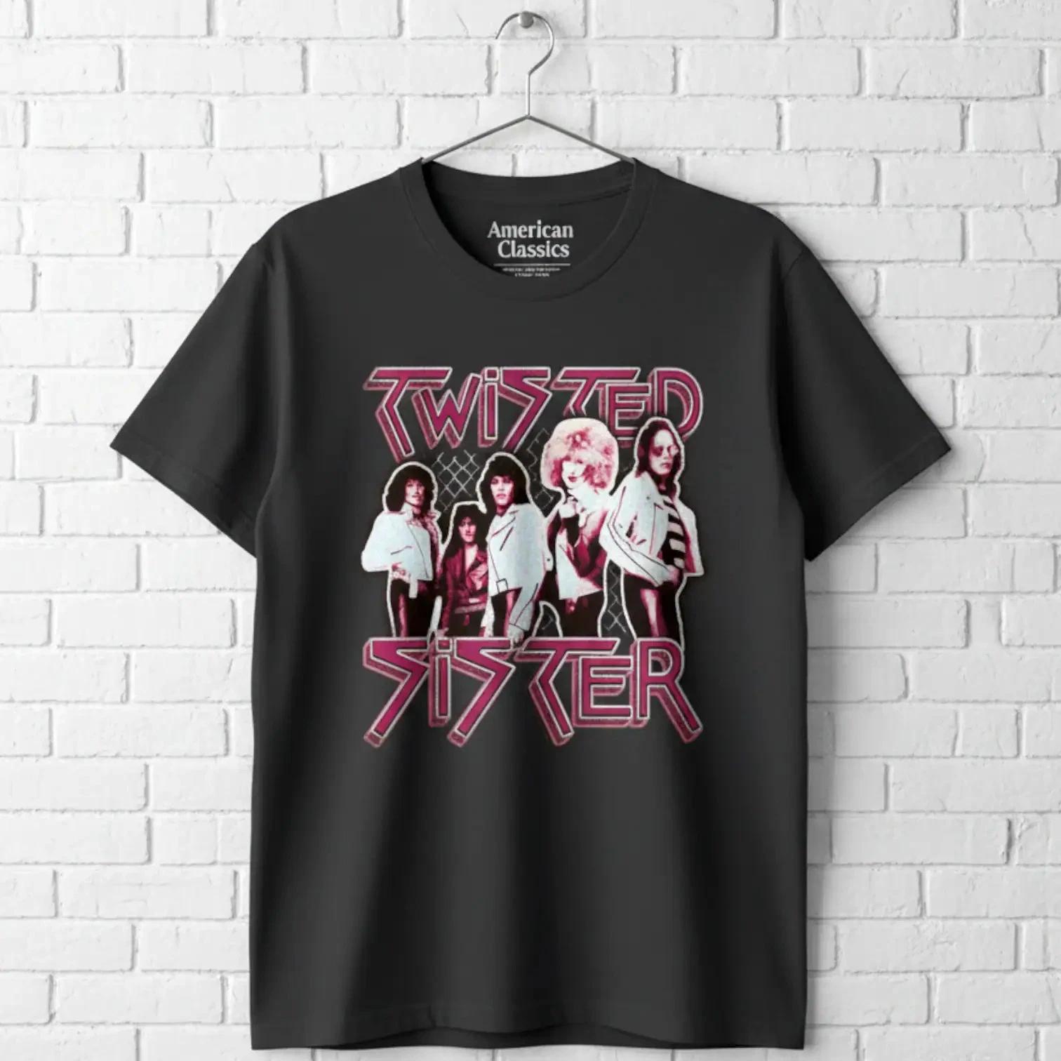 Twisted Sister Glam Rock Band Men s T Shirt XXXXL