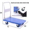 Portable Folding Flatbed Hand Cart for Shopping and Transport