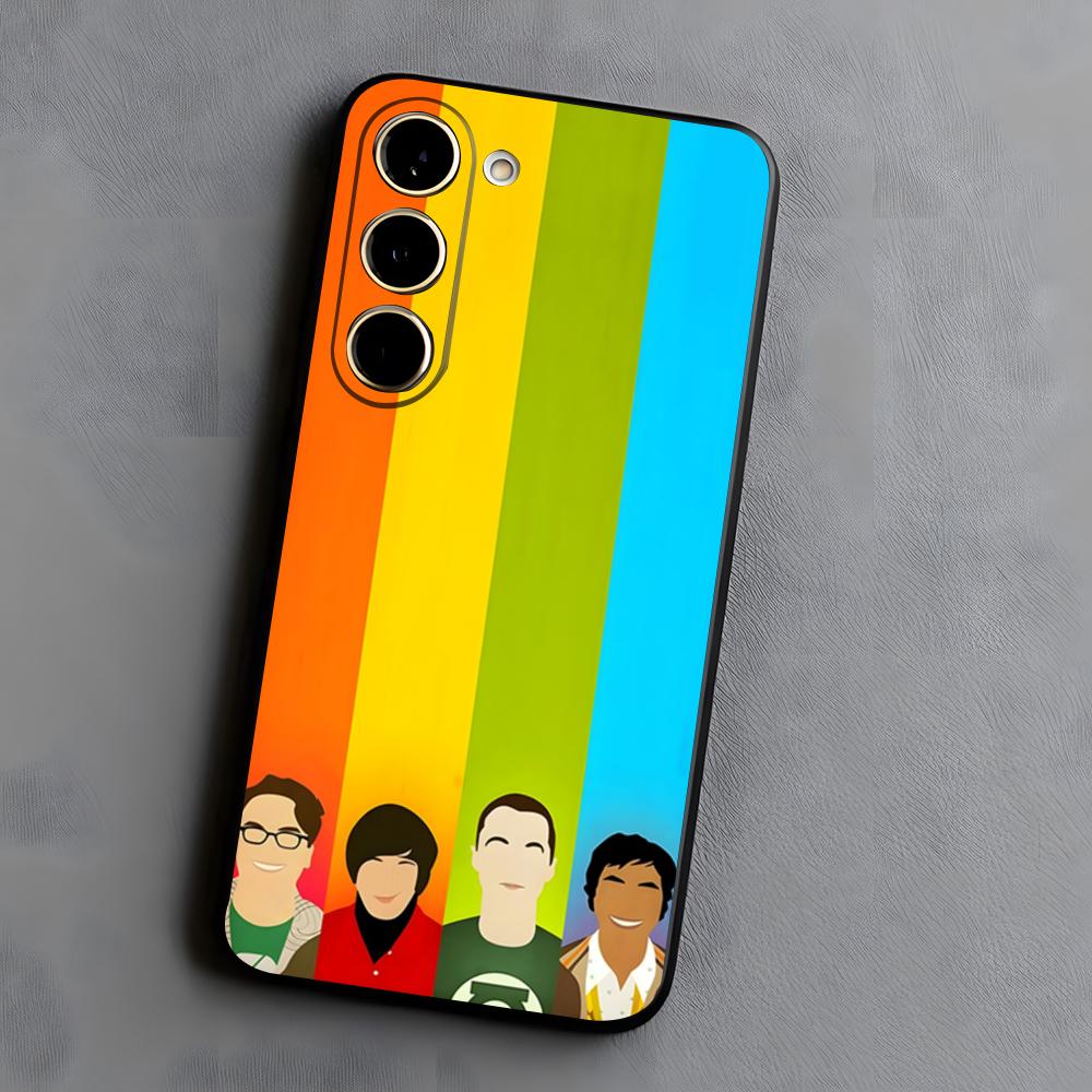 America TV The Big B-Bang Theory Phone Case For Samsung S25 S24 FE S23 S22 S21 Plus S20 Ultra Note20Ultra Black Soft Shell